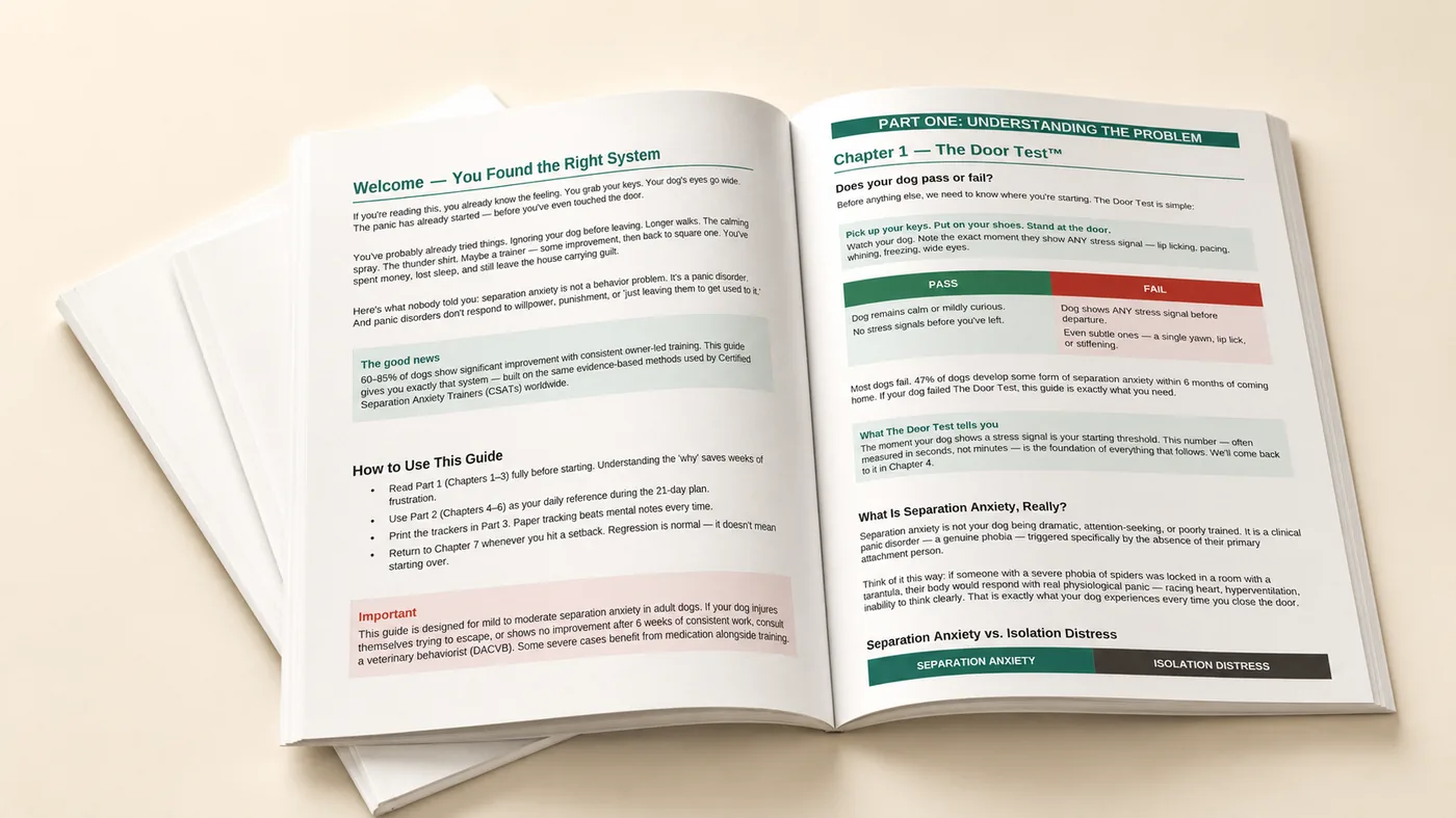 Calm at the Door PDF protocol stack mockup